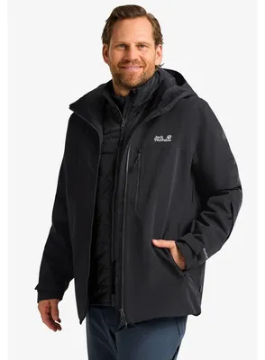 Produktbild von Jack Wolfskin Herren Skijacke Flowline 3IN1 Jacket M Schwarz XL
