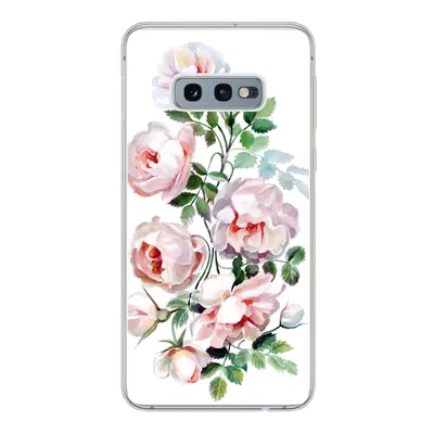 Produktbild von MuchoWow® Handyhülle Schutzhülle Hülle für Samsung Galaxy S10e Aquarell - Rosen - Blumen Silikon Softcase Handy Hülle - Handy
