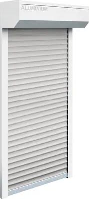 Produktbild von Schellenberg Vorbaurolladen-Set Fenster, 130 x 140 cm, weiß/grau, 20082
