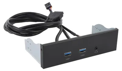 Obrázok produktu pre Adaptér rozbočovača pre optickú mechaniku s 3 portmi USB 3.2 Gen 1 na predný panel (5,25 palca, 19-pinový konektor) pre Windows 7, 8, 10, 11, 2003 a Linux