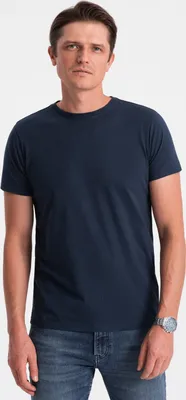 Obrázek produktu pro Ombre Clothing Pánské tričko s krátkým rukávem Douma tmavá navy L