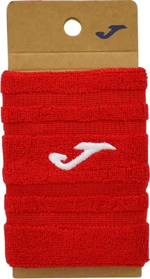 Zdjęcie produktu dla Opaski dresowe JOMA Slam Pro - 2 sztuki, czerwone, elastyczne opaski na nadgarstki, bawełniane, oddychające i chłonne
