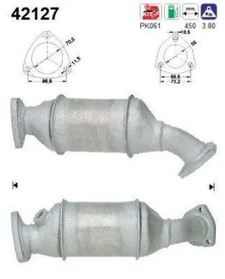 Obrázek produktu pro Katalizátor Vw Passat 1,8T Audi A4 A6