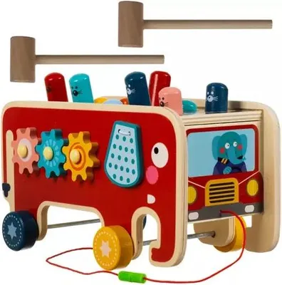 Obrázek produktu pro Dřevěný slon - kladivo Kruzzel 20349