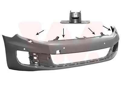 Produktbild von VAN WEZEL Stoßstange Stoßfänger für VW GOLF VI (5K1) Grundiert 5765574