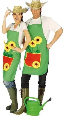 Produktbild von Gärtnerschürze für Damen und Herren | Mit Sonnenblumen Applikationen