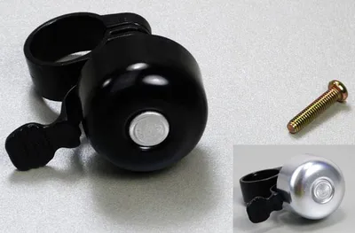 Produktbild von Kleine Fahrradklingel Schwarz 35mm - Laut & Kompakt für den Stadtverkehr