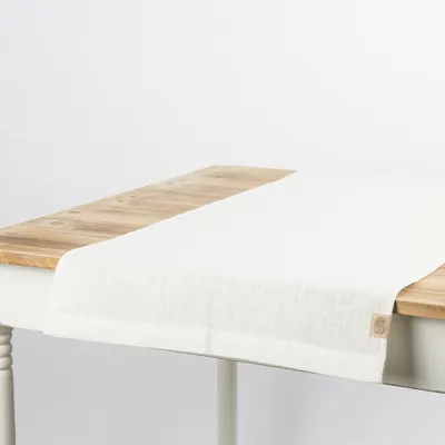 Produktbild von Leinentischläufer Tischläufer Erik 1-lagig 47x150cm off-white