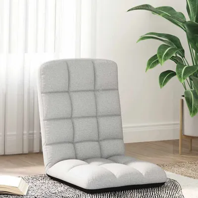 Produktbild von Möbel Bodenstuhl Faltbar Wolkengrau 71x51x62 cm Stoff - Fernseh- & Relaxsessel CC3793