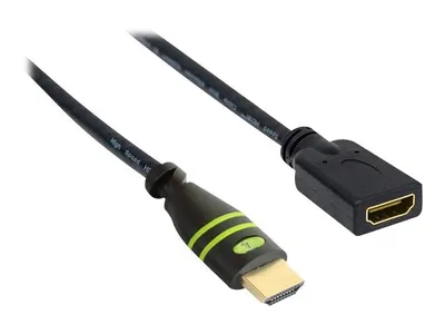 Produktbild von Techly ICOC HDMI2-4-EXT018, 1,8 m, HDMI Typ A (Standard), HDMI Typ A (Standard), 3D, 10 Gbit/s, Schwarz