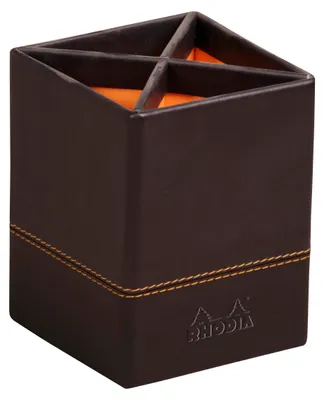 Produktbild von RHODIA Stifteköcher aus Kunstleder schwarz