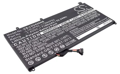 Image de TECHTEK Batterie pour ordinateur portable compatible avec [Lenovo] IdeaPad U330t, IdeaPad U430, IdeaPad U430 Touch-59371574, IdeaPad U430P, IdeaPad U
