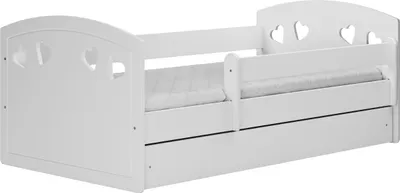 Produktbild von Kocot Kids Kinderbett Julia weiß mit Schublade in weiß 180x80 cm ohne Matratze