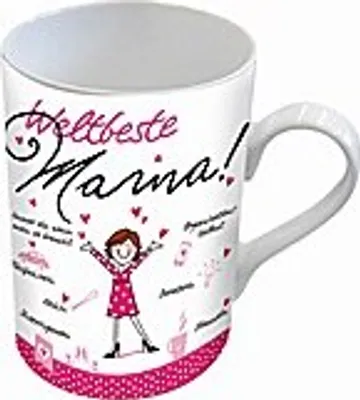 Immagine prodotto di PPD Mug World's Best Mum, tazza, tazza per il tè, tazza per il caffè, tazza per il caffè, nuova porcellana, 250 ml, 551232