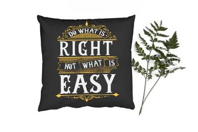 Produktbild von MuchoWow® Zierkissen Sofakissen Wohnzimmer Dekokissen 50x50 cm Motivation - Zitat - Retro - Komfort - Sofakissen