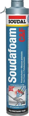 Produktbild von Soudal - Soudal - Soudafoam Click & Fix - Pur Pistolenschaum/Isolierschaum - 750ml -  EU -