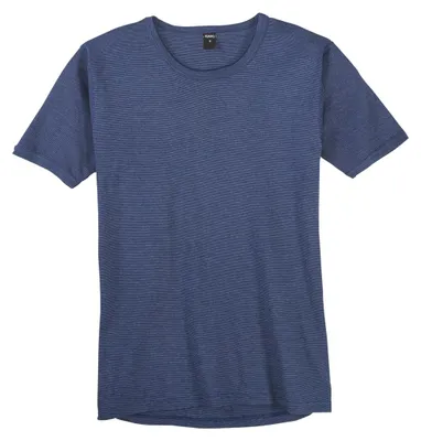 Produktbild von Adamo Kurzarm Unterhemd XXL navy-hellgrau gestreift