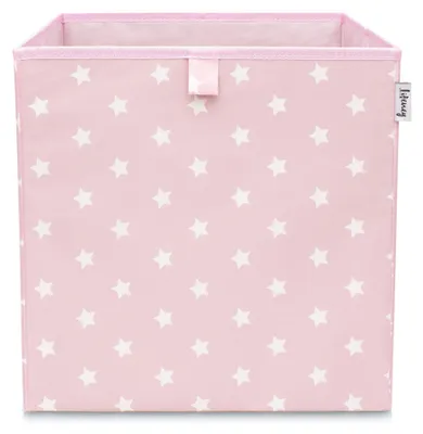Produktbild von Lifeney Aufbewahrungsbox Kinder Würfel I Niedliche Spielkisten I Aufbewahrungskorb für Kinderzimmer I Kinder Aufbewahrungskiste I Bunte Spielzeugboxen (Rosa Stern)