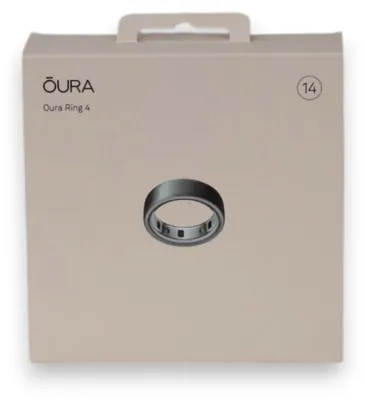 Immagine prodotto di Oura Ring 4 älysormus, Brushed Silver, koko 14