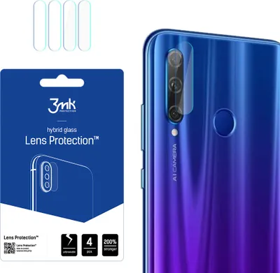 Produktbild von 3mk Hybridglas Lens Protection für Honor 20e Kamera Objektiv Kameralinse 0,16mm 6H (4 Stück)