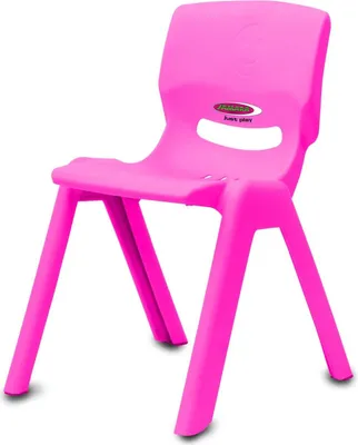 Produktbild von Jamara Kinderstuhl Smiley bis 100 kg pink Indoor-Outdoor stapelbar robust