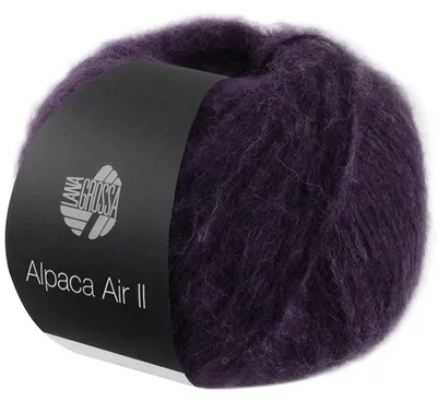 Produktbild von Lana Grossa ALPACA AIR II 50 g Leichtes Alpaka-Schlauchgarn mit Baumwollanteil 140 m  Farbe 021 - Dunkelviolett