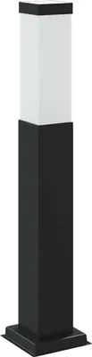 Produktbild von vidaXL Pollerleuchte mit Auslass 50 cm Schwarz IP44