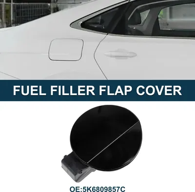 Image de Capuchon De Porte De Réservoir De Carburant Pour Volkswagen Golf 6 2010-2013 Couvercle De Trappe De Remplissage De Carburant Type De Clip No.5K6809857C Abs Noir