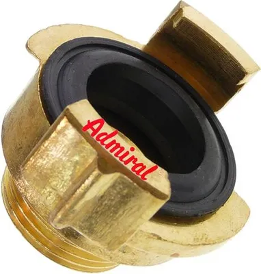 Produktbild von Schnellkupplung 1" Außengewinde - Einhand-Bedienung - Messing massiv - NW 7,2