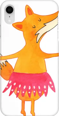 Produktbild von Mr. & Mrs. Panda Iphone XR Handyhülle Fuchs Ballerina - Weiß - Geschenk, Premium Kunststoff, Party, Handy Case, Geburtstag, Ballett