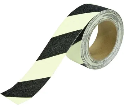 Produktbild von Antirutschbelag, Typ Universal, langnachleuchtend/schwarz, 50 mm x 18,3 m