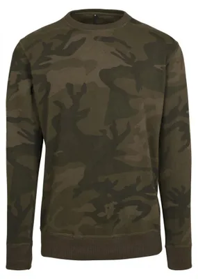 Produktbild von Build Your Brand - Sweatshirt Rundhalsausschnitt für Herren LT2430 (M) (Olive Tarnung)