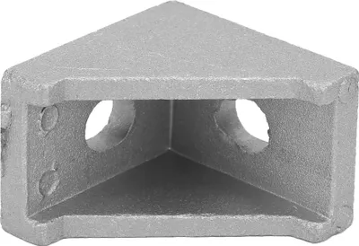 Imagen del producto de 50 piezas de soporte angular de aluminio con 2 agujeros, tipo "L", para perfiles de aluminio 2028