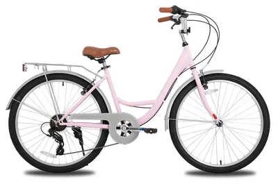 Immagine prodotto di Bicicletta da città da 26 pollici, modello cruiser da spiaggia, per adulti, con 7 velocità e portapacchi
