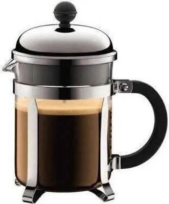 Immagine prodotto di BODUM CHAMBORD Caffettiera a stantuffo, 4 tazze, 0,5 L, acciaio inossidabile, brillante