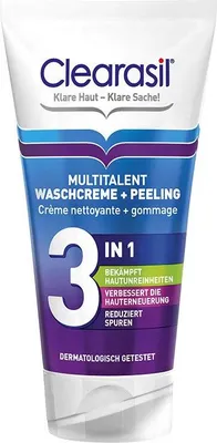Produktbild von Clearasil Multitalent Waschcreme & Peeling 3 x 150ml