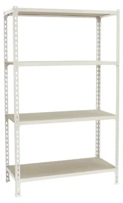 Image de Etagère Légère Sans Vis Maderclick Plus 4/300 1500 Blanc/bois Blanc/bois 1500x1000x300 - Simonrack