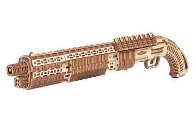 Produktbild von Puzzle 3D mecanic, Schrotflinte SG12, WT, lemn, 390 Stück