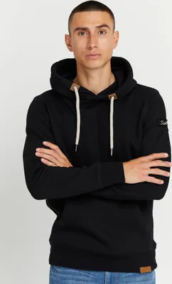 Produktbild von SOLID SDTripHood Herren Kapuzenpullover Hoodie Pullover mit Kapuze Kordelzug Kängurutasche Kängurutasche Rippbündchen Label-Details Baumwollmischung Regular fit