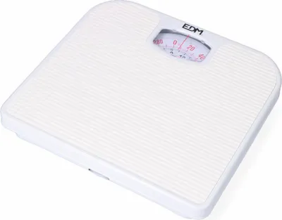 Productafbeelding van Analoge personenweegschaal EDM PP (24 x 26 x 4 cm)