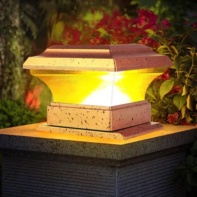 Zdjęcie produktu dla Solar Power Fence Post Lights Wodoodporna zewnętrzna lampa ogrodowa do krajobrazu na podwórku Ciepłe światło