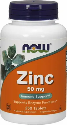 Produktbild von Zink 50 mg Zinkglukonat 250 Tabletten NOW FOODS