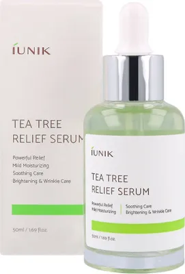 Zdjęcie produktu dla iUNIK Tea Tree Relief Serum 50ml - Kojąco-regenerujące serum do twarzy