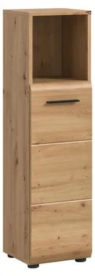Produktbild von Ice Badschrank 1 Tür, 1 Regal Eiche Nachbildung.