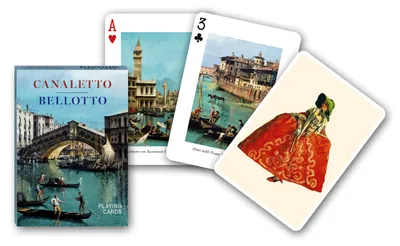 Productafbeelding van Piatnik 174117 - Canaletto Bellotto kaartspel, 55 kaarten