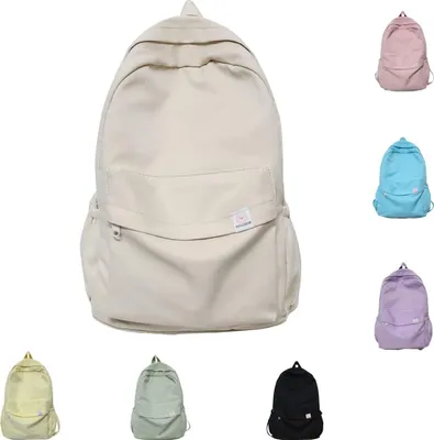 Obrázok produktu pre Estetický batoh, Kawaii batoh, školský batoh, školské doplnky, školská taška, biela