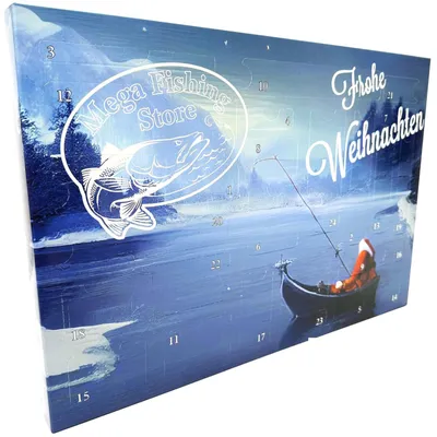 Produktbild von Angel Adventskalender 2026 Premium Raubfisch und Spinfischer Angelset Angler Weihnachtskalender Köder + Tackle für Hecht Zander Barsch Forelle und co