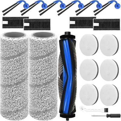Productafbeelding van INF Robotstofzuiger vervangingsset compatibel met ECOVACS Deebot X11 OmniCyclone — 21-delige Pure Realm set met hoofdborstel, roller mop, zijborstels en filters