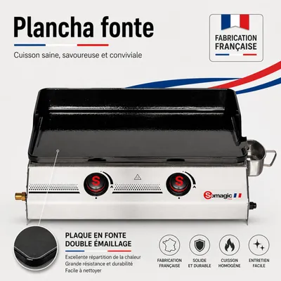 Image de Plancha au gaz SO PREMIUM 2 brûleurs 7kW