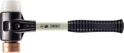 Produktbild von HALDER SIMPLEX Hammer Kupfer / Superplastik mit verstärktem Tempergussgehäuse und Glasfaserstiel - D=40 mm - 3747.040
